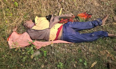 40 वर्षीय अधेड़ की शव को देख जुटी ग्रामीणों के भीड़